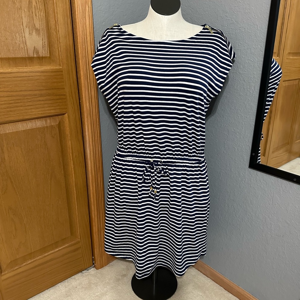 Michael Kors - navy striped summer dress